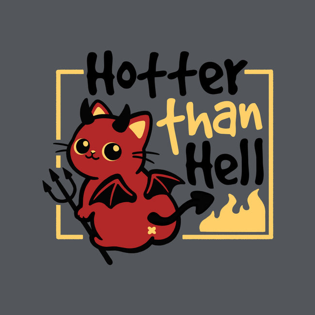 Cat Hotter Than Hell-Womens-Fitted-Tee-NemiMakeit