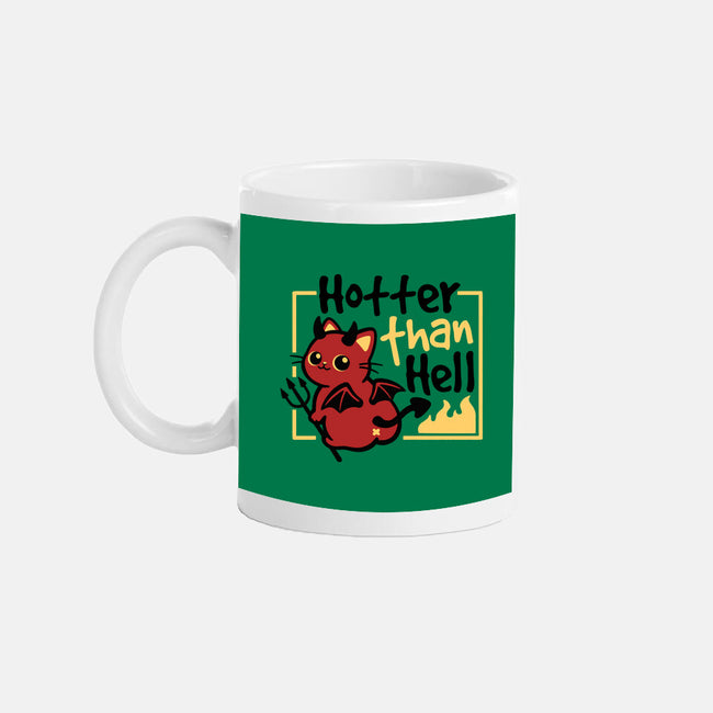 Cat Hotter Than Hell-None-Mug-Drinkware-NemiMakeit