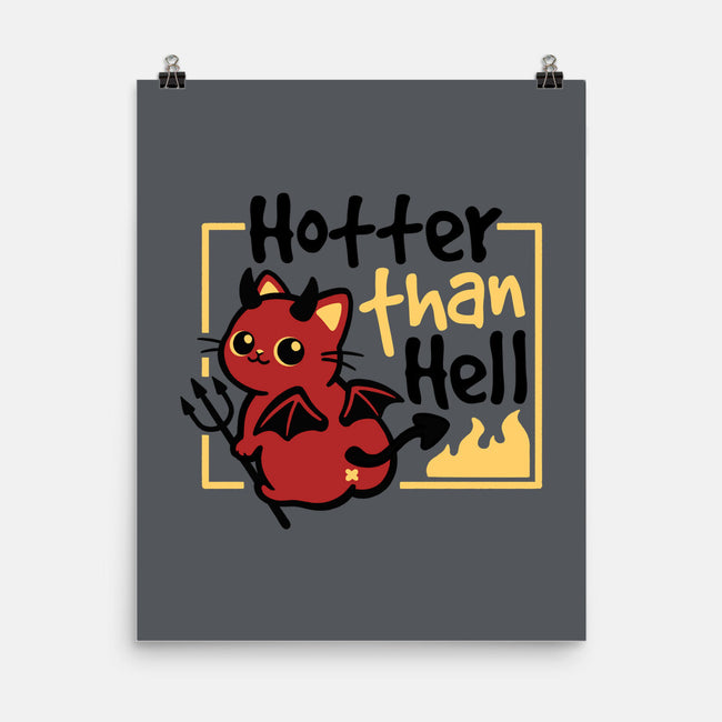 Cat Hotter Than Hell-None-Matte-Poster-NemiMakeit