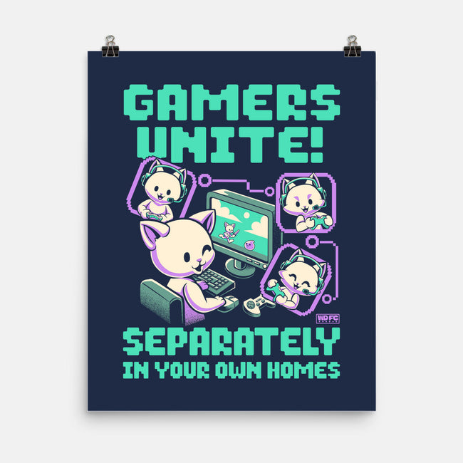 Gamers United-None-Matte-Poster-worlddominationforcats