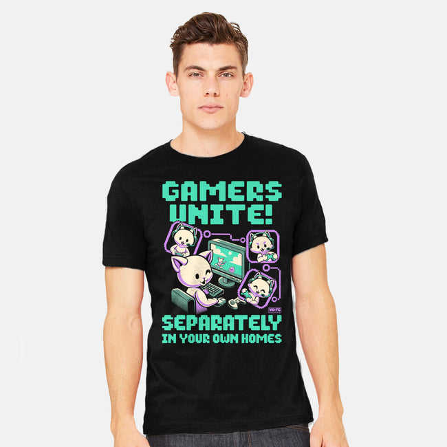 Gamers United-Mens-Heavyweight-Tee-worlddominationforcats