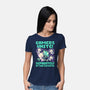 Gamers United-Womens-Basic-Tee-worlddominationforcats