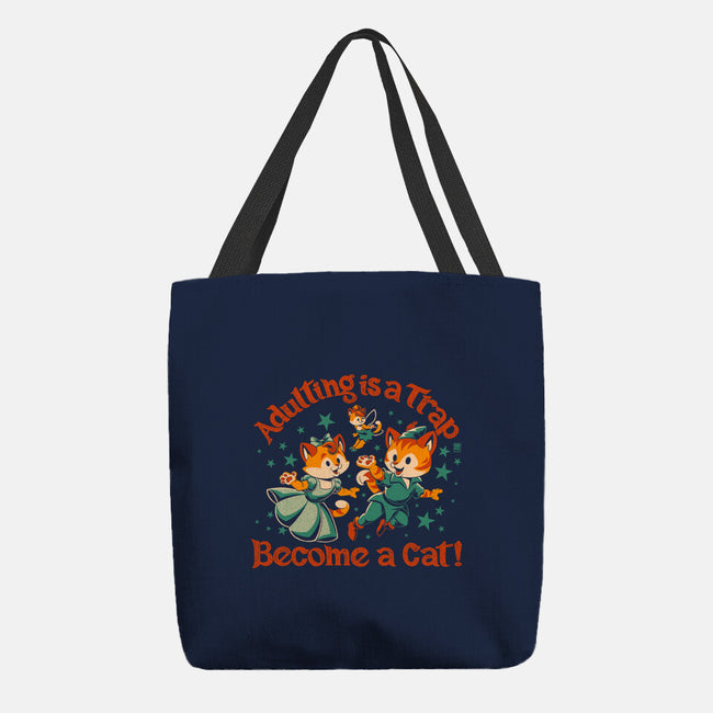 Become A Cat-None-Basic Tote-Bag-worlddominationforcats