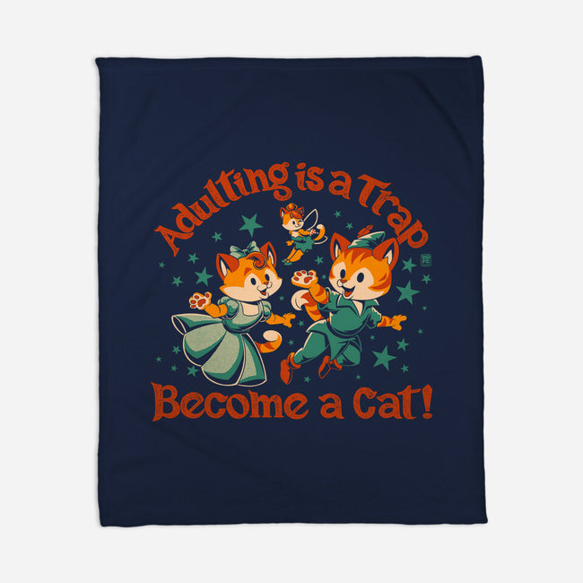 Become A Cat-None-Fleece-Blanket-worlddominationforcats