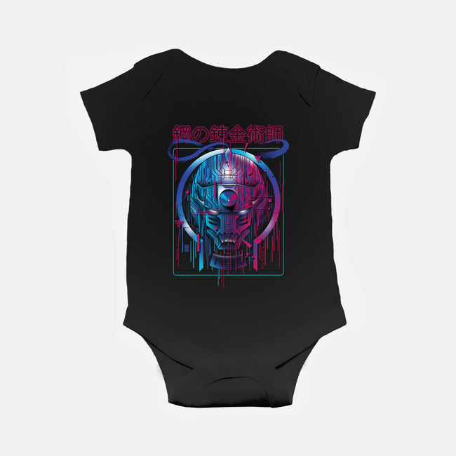 Alphonse Mecha-Baby-Basic-Onesie-silentOp