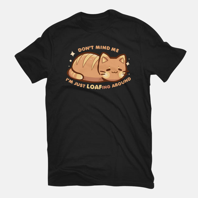 LOAFing Around Cat-Mens-Heavyweight-Tee-TechraNova