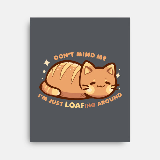 LOAFing Around Cat-None-Stretched-Canvas-TechraNova