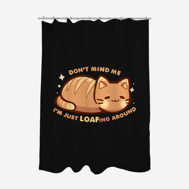 LOAFing Around Cat-None-Polyester-Shower Curtain-TechraNova