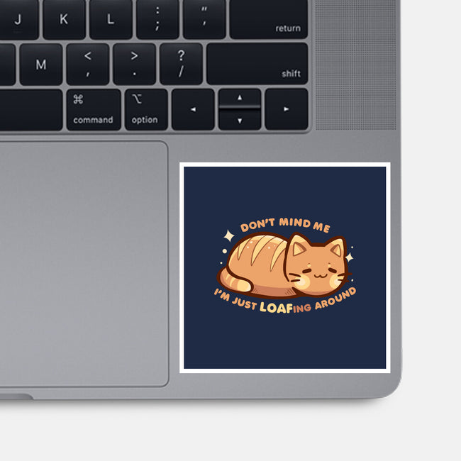 LOAFing Around Cat-None-Glossy-Sticker-TechraNova