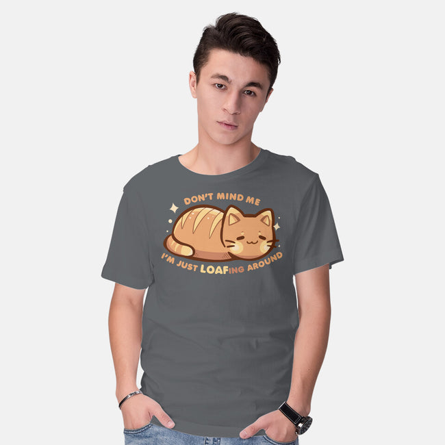 LOAFing Around Cat-Mens-Basic-Tee-TechraNova