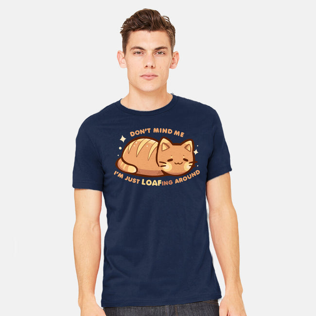 LOAFing Around Cat-Mens-Heavyweight-Tee-TechraNova