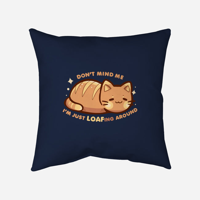 LOAFing Around Cat-None-Removable Cover w Insert-Throw Pillow-TechraNova