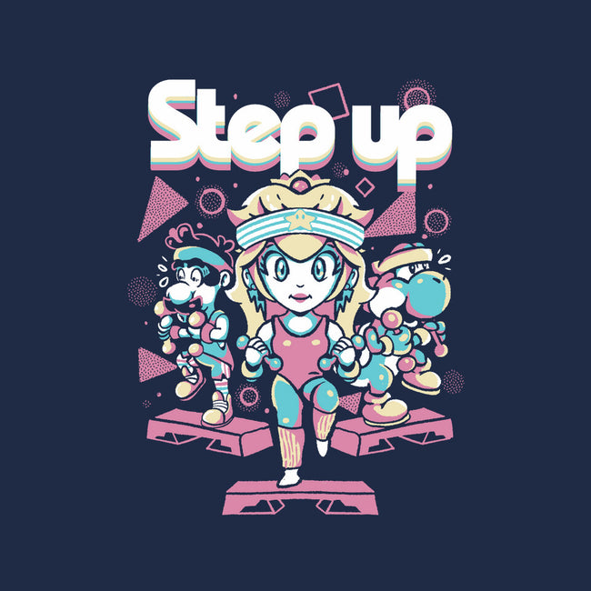 Step Up Peach-Unisex-Pullover-Sweatshirt-Sketchdemao