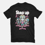 Step Up Peach-Womens-Fitted-Tee-Sketchdemao