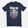 Step Up Peach-Womens-Fitted-Tee-Sketchdemao
