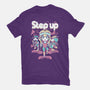 Step Up Peach-Womens-Fitted-Tee-Sketchdemao