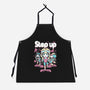 Step Up Peach-Unisex-Kitchen-Apron-Sketchdemao