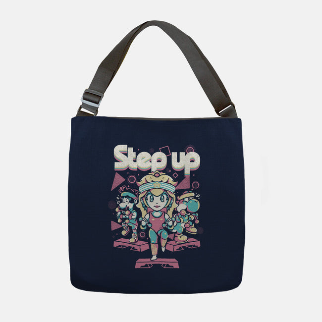 Step Up Peach-None-Adjustable Tote-Bag-Sketchdemao