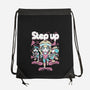 Step Up Peach-None-Drawstring-Bag-Sketchdemao