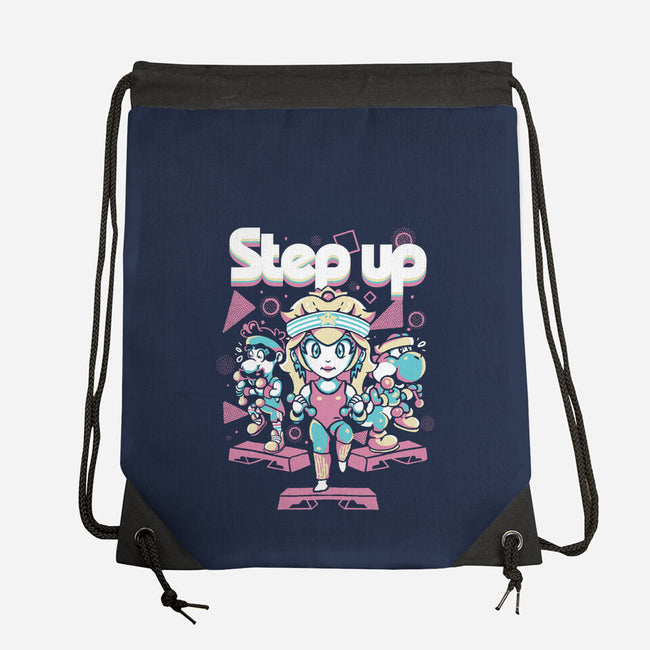 Step Up Peach-None-Drawstring-Bag-Sketchdemao