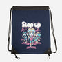 Step Up Peach-None-Drawstring-Bag-Sketchdemao