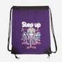 Step Up Peach-None-Drawstring-Bag-Sketchdemao