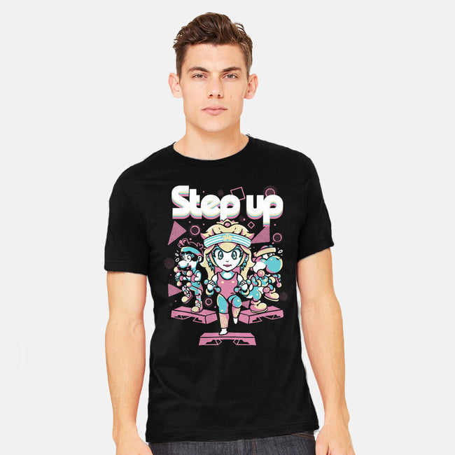 Step Up Peach-Mens-Heavyweight-Tee-Sketchdemao