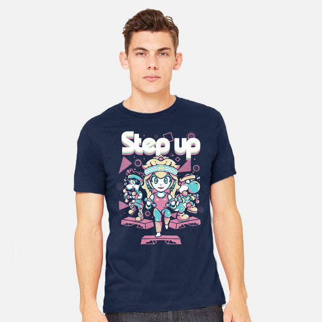 Step Up Peach-Mens-Heavyweight-Tee-Sketchdemao