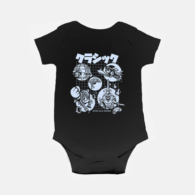 Good Old Games 01-Baby-Basic-Onesie-Sketchdemao