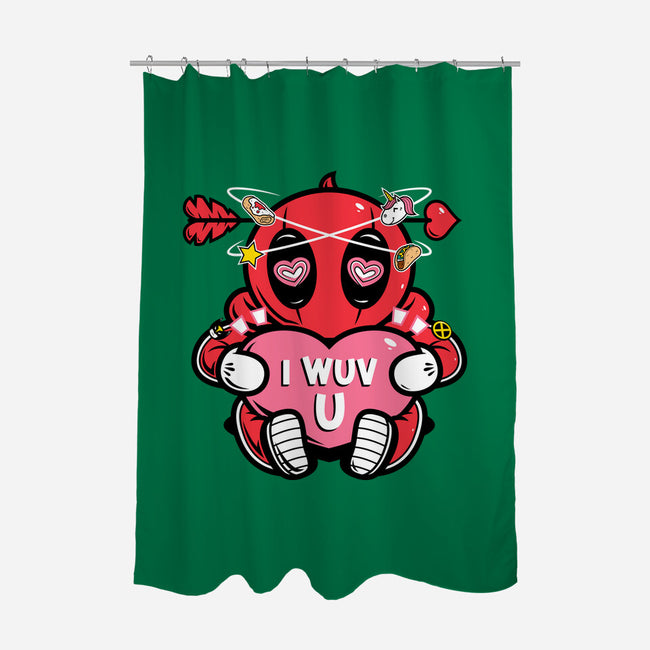 I Wuv You-None-Polyester-Shower Curtain-krisren28