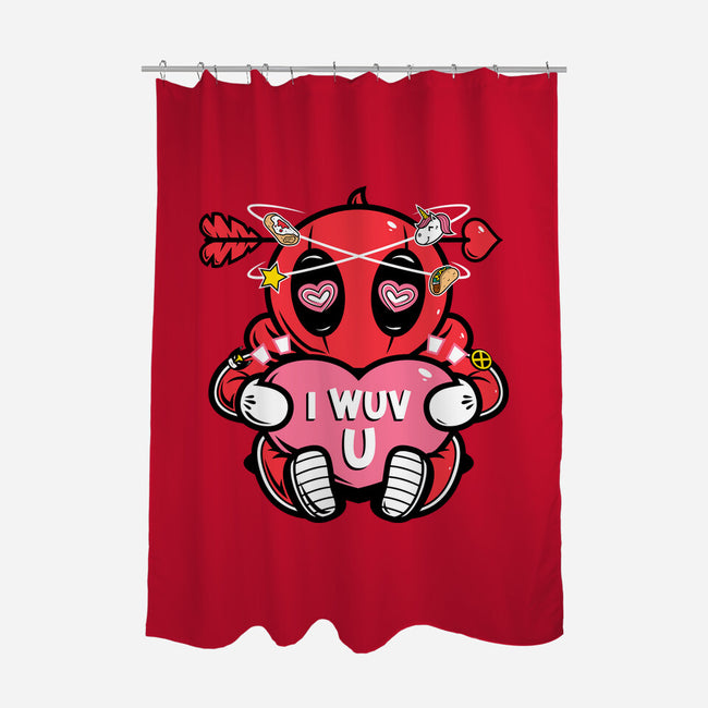 I Wuv You-None-Polyester-Shower Curtain-krisren28