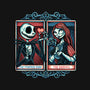 Skeleton Romance-Womens-V-Neck-Tee-glitchygorilla