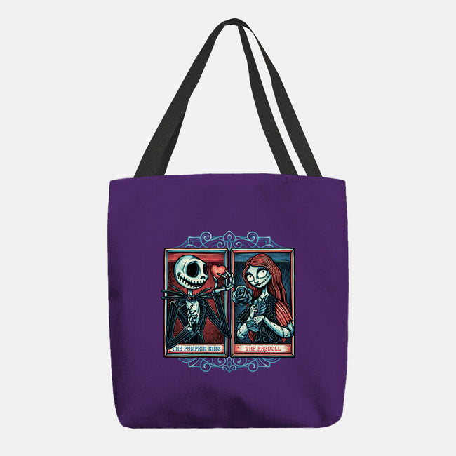 Skeleton Romance-None-Basic Tote-Bag-glitchygorilla