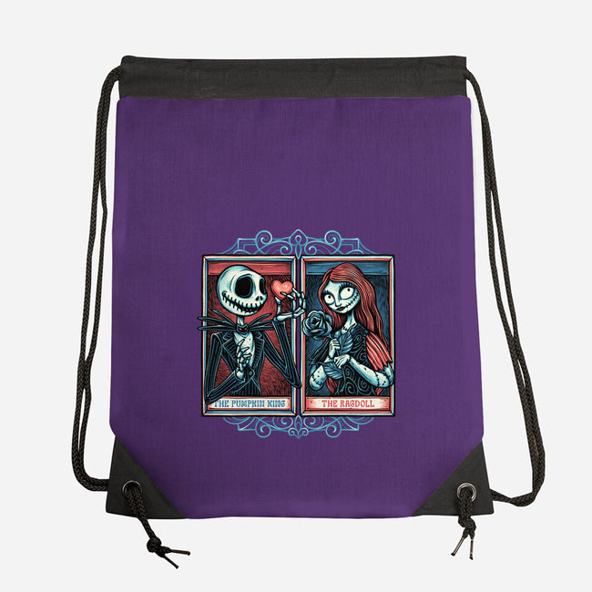 Skeleton Romance-None-Drawstring-Bag-glitchygorilla