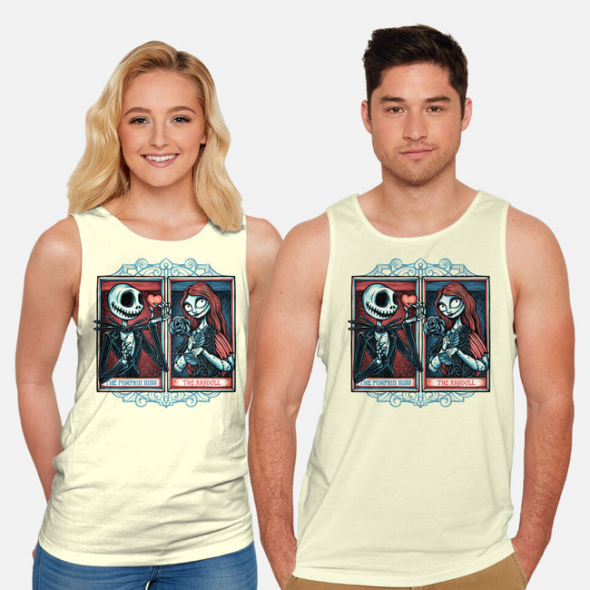 Skeleton Romance-Unisex-Basic-Tank-glitchygorilla