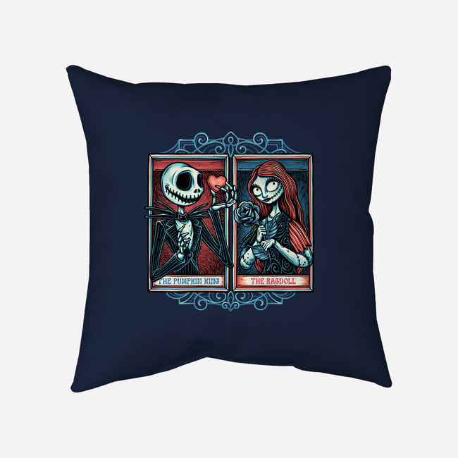 Skeleton Romance-None-Removable Cover w Insert-Throw Pillow-glitchygorilla