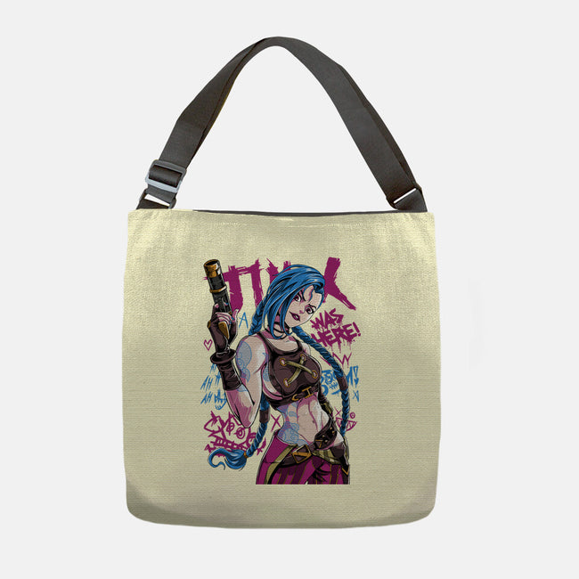 Blue Hair Was Here-None-Adjustable Tote-Bag-Nihon Bunka