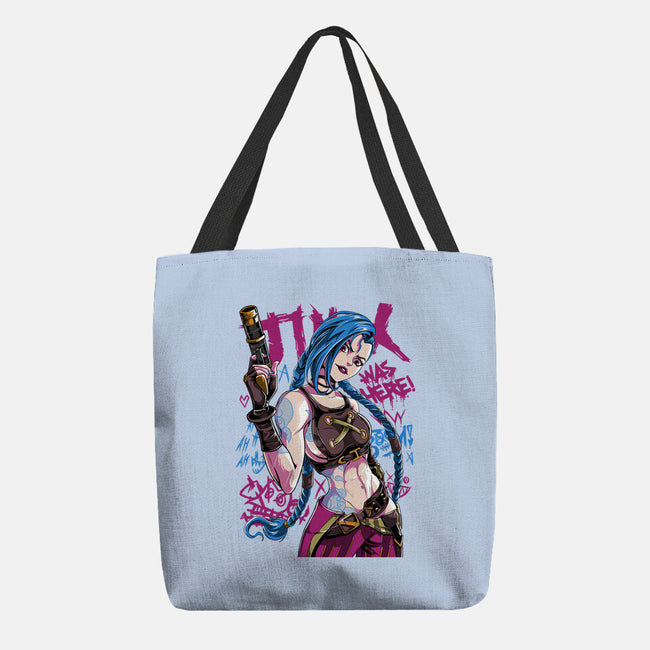 Blue Hair Was Here-None-Basic Tote-Bag-Nihon Bunka