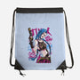 Blue Hair Was Here-None-Drawstring-Bag-Nihon Bunka
