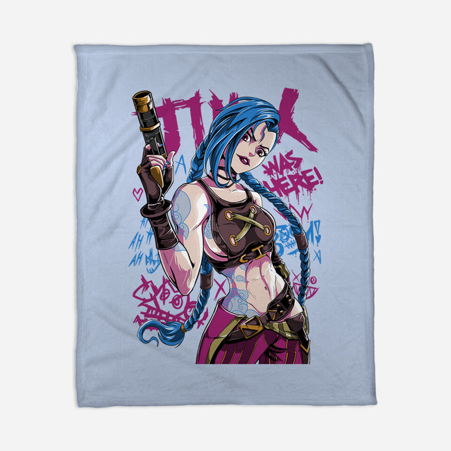 Blue Hair Was Here-None-Fleece-Blanket-Nihon Bunka