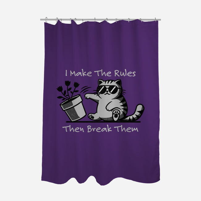 I Make The Rules-None-Polyester-Shower Curtain-Herk Up Tees