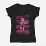 Girl Rock Band-Womens-V-Neck-Tee-giovanagiberti