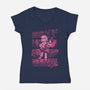 Girl Rock Band-Womens-V-Neck-Tee-giovanagiberti