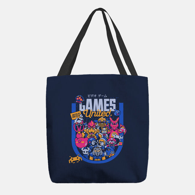 Games United-None-Basic Tote-Bag-Sketchdemao