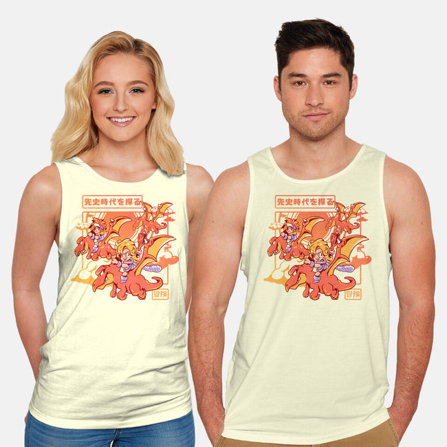 Flying To An Adventure-Unisex-Basic-Tank-Sketchdemao