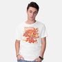 Flying To An Adventure-Mens-Basic-Tee-Sketchdemao