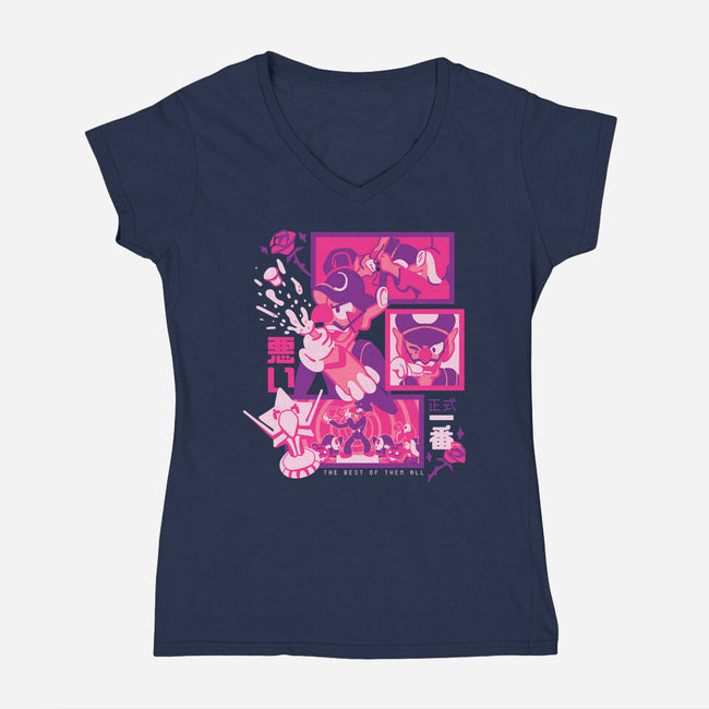 The Best Of Them All-Womens-V-Neck-Tee-Sketchdemao