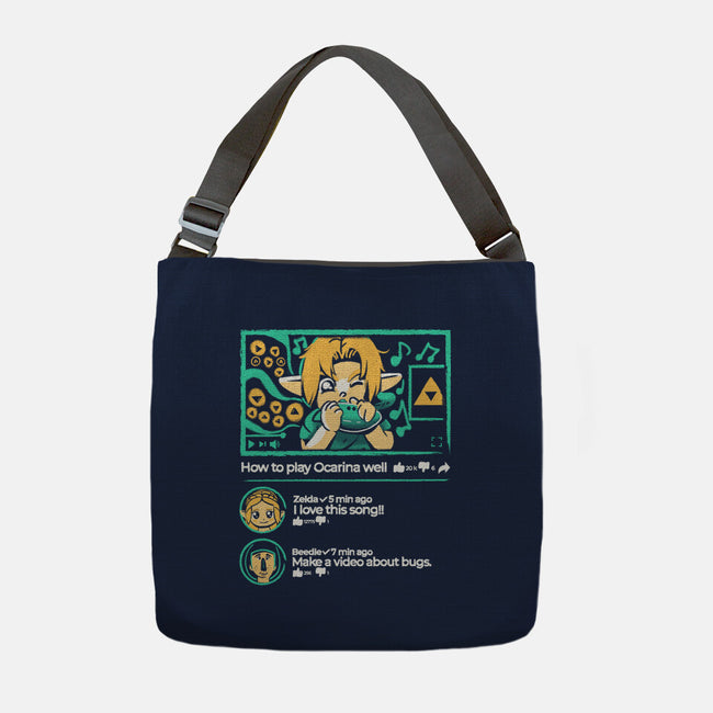 How To Play Ocarina Well-None-Adjustable Tote-Bag-Sketchdemao
