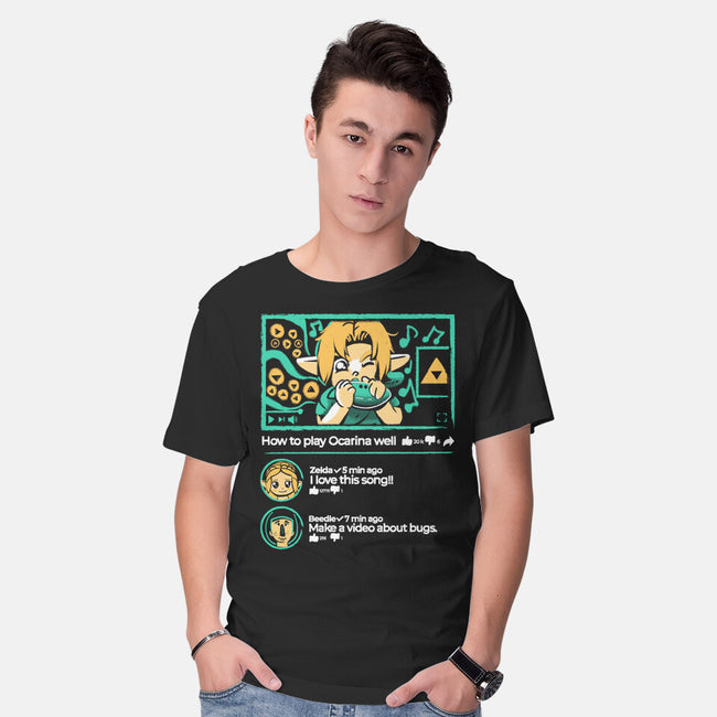 How To Play Ocarina Well-Mens-Basic-Tee-Sketchdemao