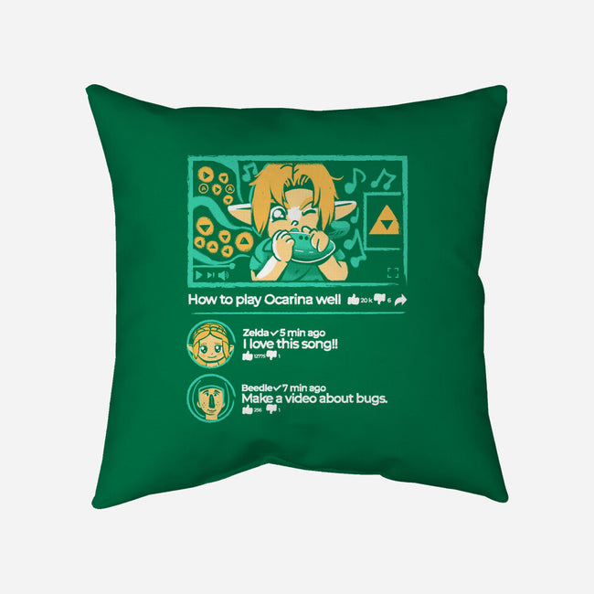 How To Play Ocarina Well-None-Removable Cover w Insert-Throw Pillow-Sketchdemao